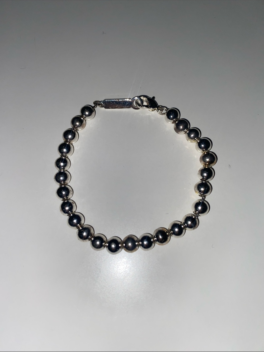 Silver Bead Bracelet - Classic Silver Womens Jewelry